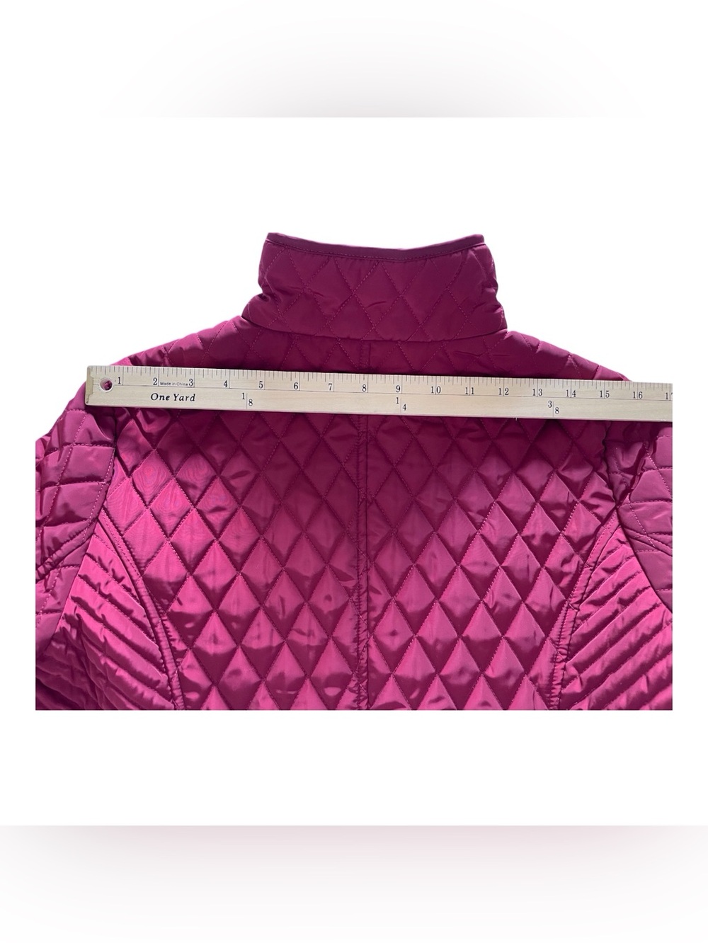Michael Michael Kors Quilted Burgundy Jacket, M - Picture 11 of 14
